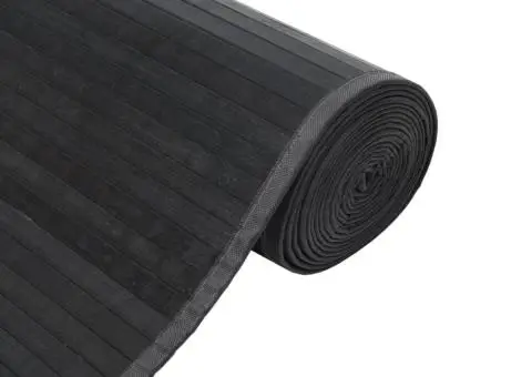 Covor dreptunghiular, gri, 70x300 cm, bambus - 4/5