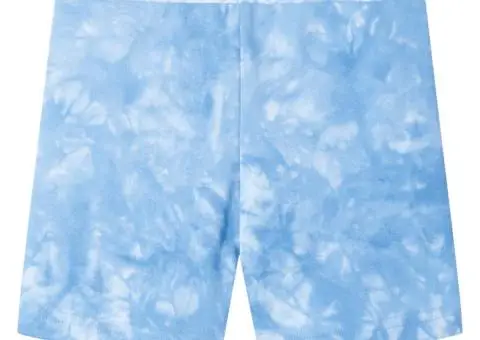 Pantaloni scurți pentru copii cu șnur, albastru pal, 140 - 2/5