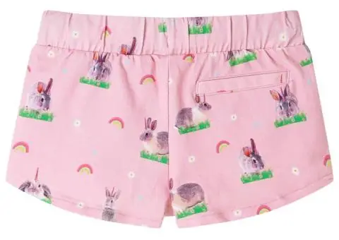 Pantaloni scurți pentru copii cu șnur roz deschis 128 - 2/5