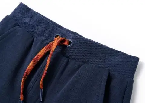 Pantaloni de trening pentru copii, bleumarin melanj, 140 - 3/5