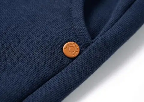 Pantaloni de trening pentru copii, bleumarin melanj, 140 - 5/5