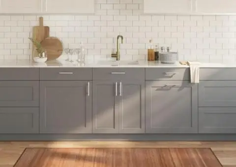 Covor dreptunghiular, natural, 80x200 cm, bambus - 1/5