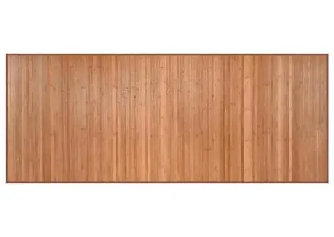 Covor dreptunghiular, natural, 80x200 cm, bambus - 2/5