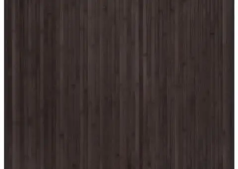 Covor dreptunghiular, maro închis, 80x100 cm, bambus - 2/5