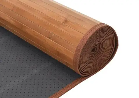 Covor dreptunghiular, natural, 80x300 cm, bambus - 5/5