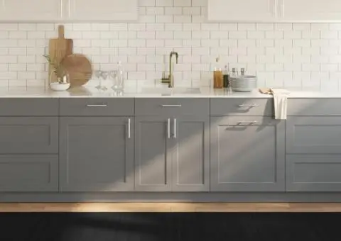 Covor dreptunghiular, negru, 80x400 cm, bambus - 1/5