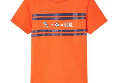 Tricou pentru copii, portocaliu închis, 140 - 1/5