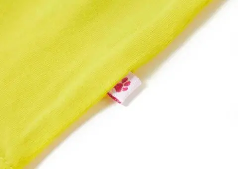 Tricou pentru copii cu mâneci lungi, galben aprins, 140 - 5/5