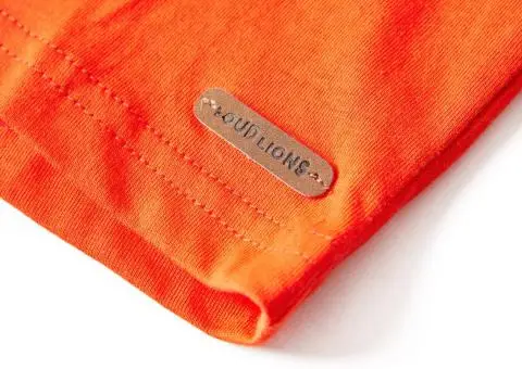 Tricou copii mâneci lungi, portocaliu aprins, 116 - 5/5