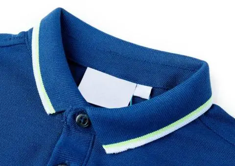 Tricou polo pentru copii, albastru închis, 92 - 3/5