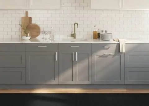 Covor dreptunghiular, negru, 80x1000 cm, bambus - 1/5