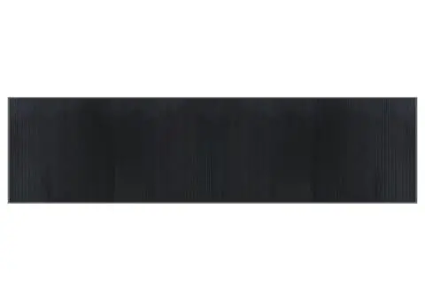 Covor dreptunghiular, gri, 100x400 cm, bambus - 2/5