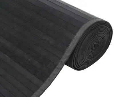 Covor dreptunghiular, gri, 100x500 cm, bambus - 4/5