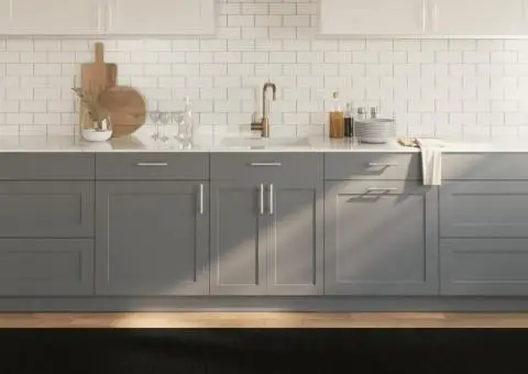 Covor dreptunghiular, negru, 100x400 cm, bambus - 1/5