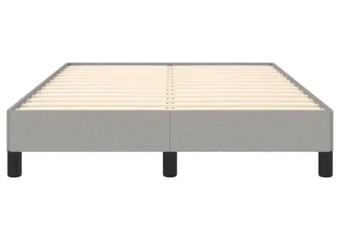 Cadru de pat fără saltea țesătură gri deschis 120x190 cm - 5/5