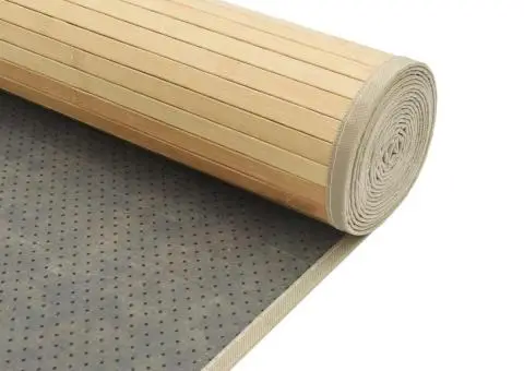 Covor dreptunghiular, natural deschis, 60x1000 cm, bambus - 5/5