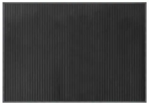 Covor dreptunghiular, gri, 70x100 cm, bambus - 2/5