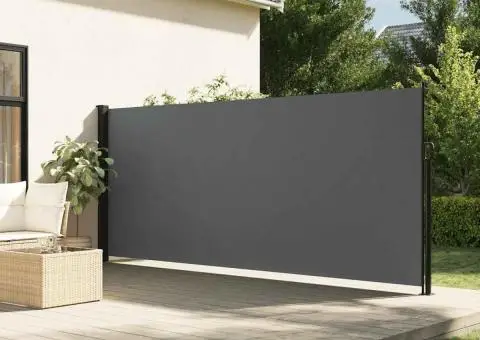 Copertină laterală retractabilă, antracit, 180x600 cm - 1/5