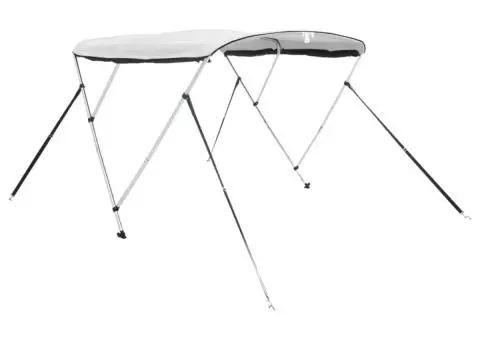Parasolar Bimini 3 arcuri pereți din plasă 183x(154-167)x137 cm - 3/5