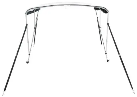 Parasolar Bimini 3 arcuri pereți din plasă 183x(154-167)x137 cm - 5/5