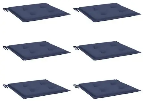 Perne pentru paleți 6 buc. bleumarin, 40x40x4 cm, textil Oxford - 3/5