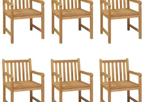 Set de mobilier de grădină cu 7 piese, 180x90 cm, lemn masiv de tec - 3/5