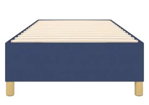 Cadru de pat fără saltea țesătură albastră 100x200 cm - 5/5