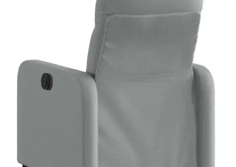 Fotoliu electric rabatabil cu ridicare, gri deschis, textil - 5/5