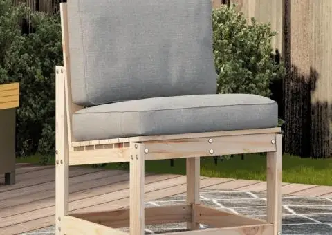 Scaun de grădină, 50,5x55x77 cm, lemn masiv de pin - 1/5