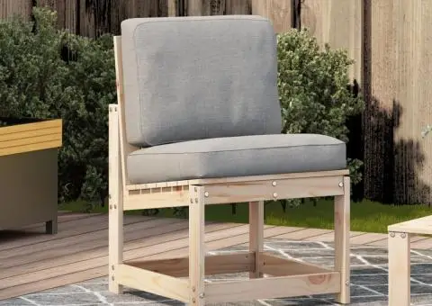 Scaun de grădină, 50,5x55x77 cm, lemn masiv de pin - 3/5