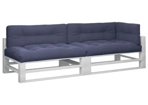 Perne de paleți, 5 buc., bleumarin, material textil - 3/5