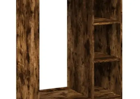 Dulap, stejar fumuriu, 77x48x102 cm, lemn prelucrat - 2/5