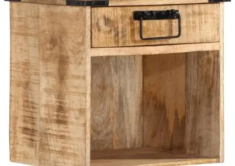 Noptieră, 40x30x37 cm, lemn masiv de mango - 1/5