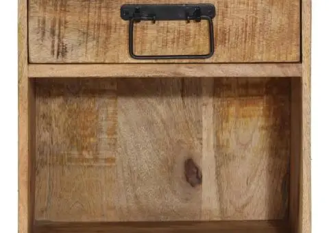 Noptieră, 40x30x37 cm, lemn masiv de mango - 3/5