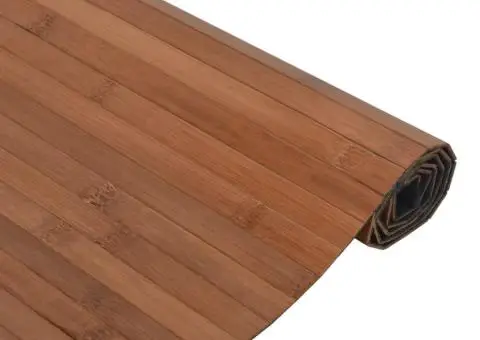 Covor dreptunghiular, maro, 70x300 cm, bambus - 4/5