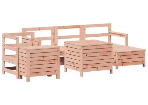 Set canapele grădină, 7 piese, lemn masiv brad douglas - 2/5