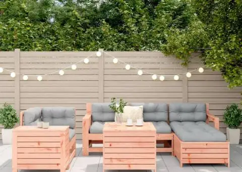 Set canapele grădină, 7 piese, lemn masiv brad douglas - 3/5