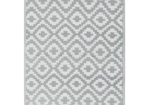 Covor de exterior, ARAKIL gri, 140x200 cm, PP - 2/5