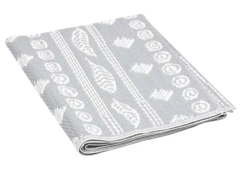 Covor de exterior, ARAKIL gri, 120x180 cm, PP - 5/5