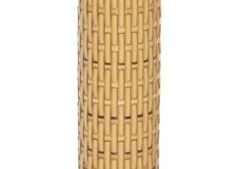 Paravan pentru balcon 10 buc. maro deschis 255x19 cm poliratan - 4/5