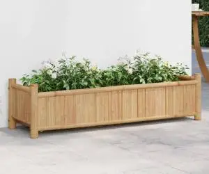 vidaXL Jardinieră, 100x30x25 cm, bambus