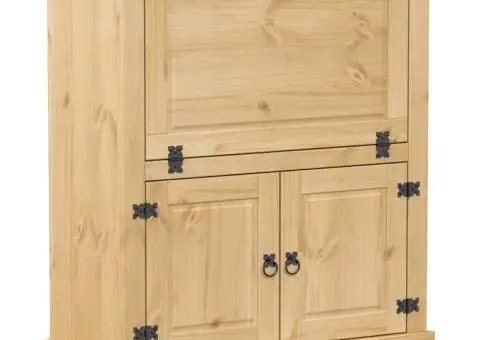 Dulap de vinuri „Corona”, 97x45x114 cm, lemn masiv de pin - 2/5