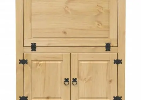 Dulap de vinuri „Corona”, 97x45x114 cm, lemn masiv de pin - 4/5