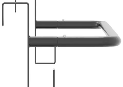 Suport pentru șa/pătură, negru, fier - 5/5