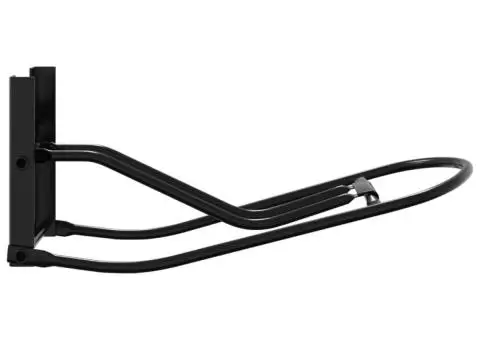 Suport pentru șa pliabil, montat pe perete, negru, fier - 5/5