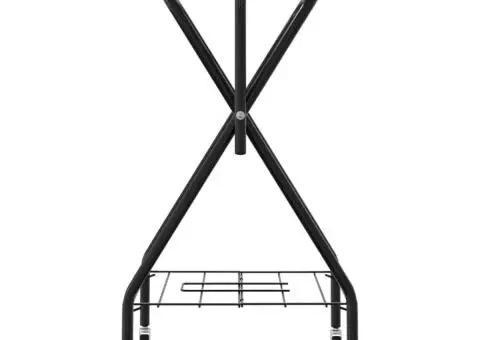 Suport pentru șa, pliabil, de sine stătător, negru, fier - 5/5