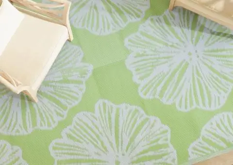 Covor de exterior, ARAKIL Verde, 190x290 cm, PP - 1/5