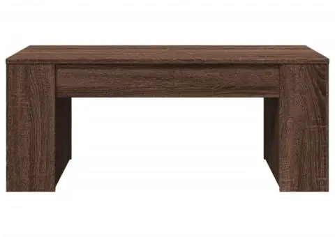 Măsuță de cafea, stejar maro, 102x55x42 cm, lemn prelucrat - 4/5