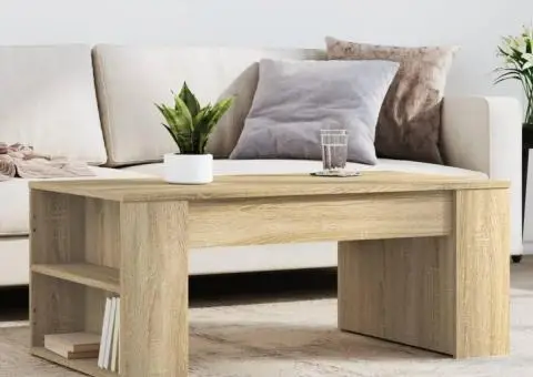 Măsuță de cafea, stejar sonoma, 102x55x42 cm, lemn prelucrat - 1/5