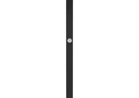 Duș de exterior, negru, 50x55x224 cm, poliratan și lemn acacia - 5/5